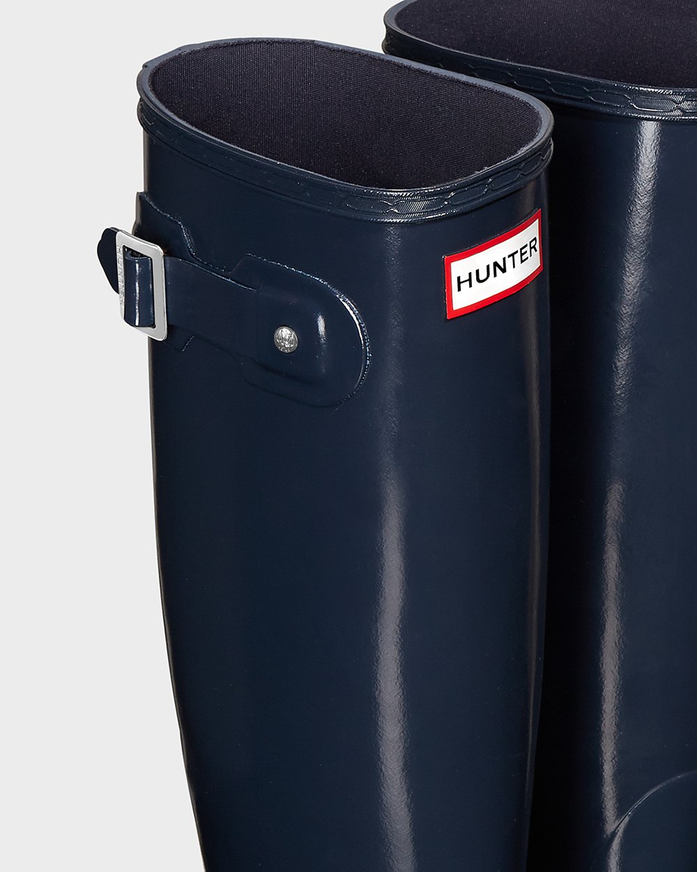 Womens Hunter Tall Rain Boots Navy - Original Gloss - 1036978-RO